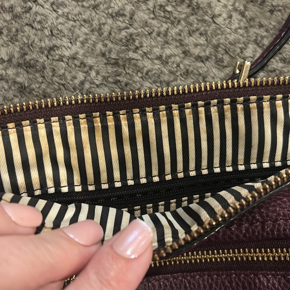 Kate Spade Plum Leather Crossbody Bag - Picture 10 of 10